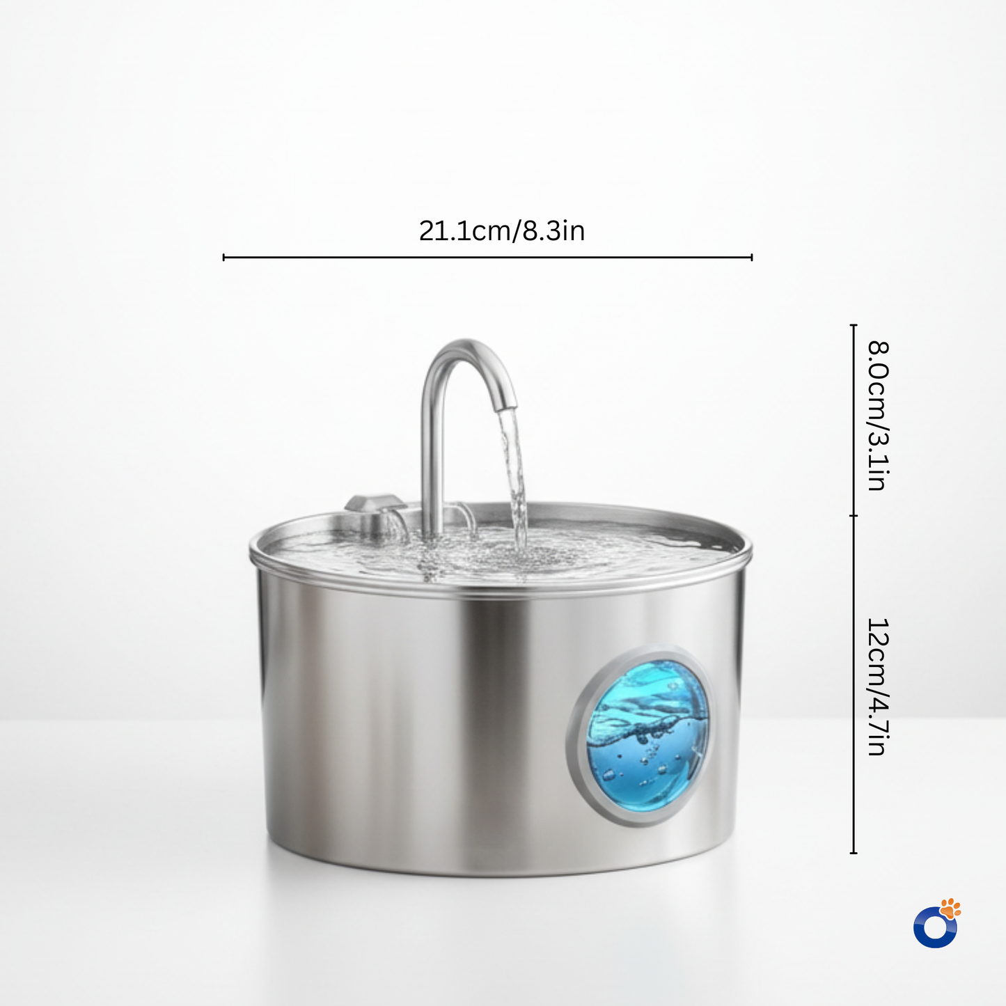 SmartFlow Stainless Steel Water Fountain