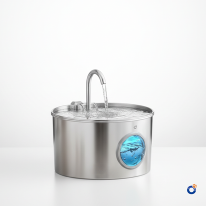Petvou™ Stainless Steel Water Fountain (3.2L) | Automatic Pet Water Dispenser