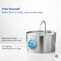 SmartFlow Stainless Steel Water Fountain