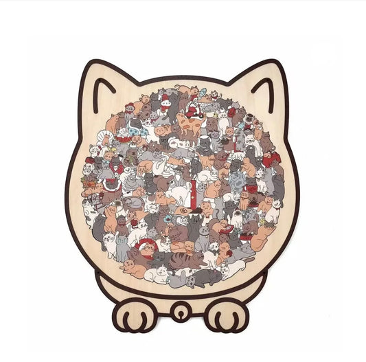 The Cozy Cat Wooden Puzzle: Stress Relief, Home Decor & The Perfect Gift